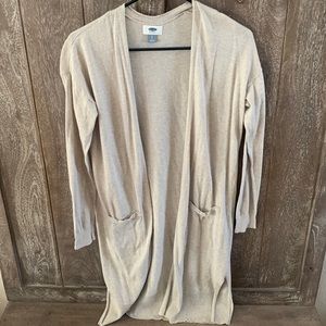 Small Tan Old Navy Long Duster